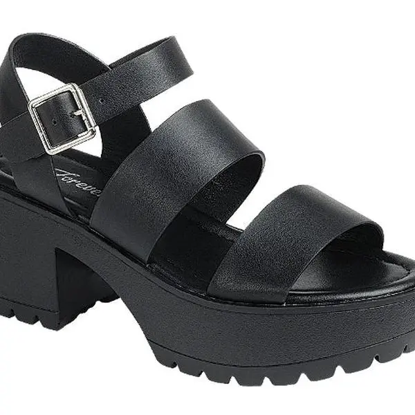 Women's Platform Open Toe Ankle Strap Lug Sole Block Heel Sandals Kira-25 Footwear Shoe