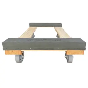 UBMOVE 4 Wheel Dolly Chicago Style with 3.5" Deluxe Non-Marring Casters Max Weight 900 Lbs.