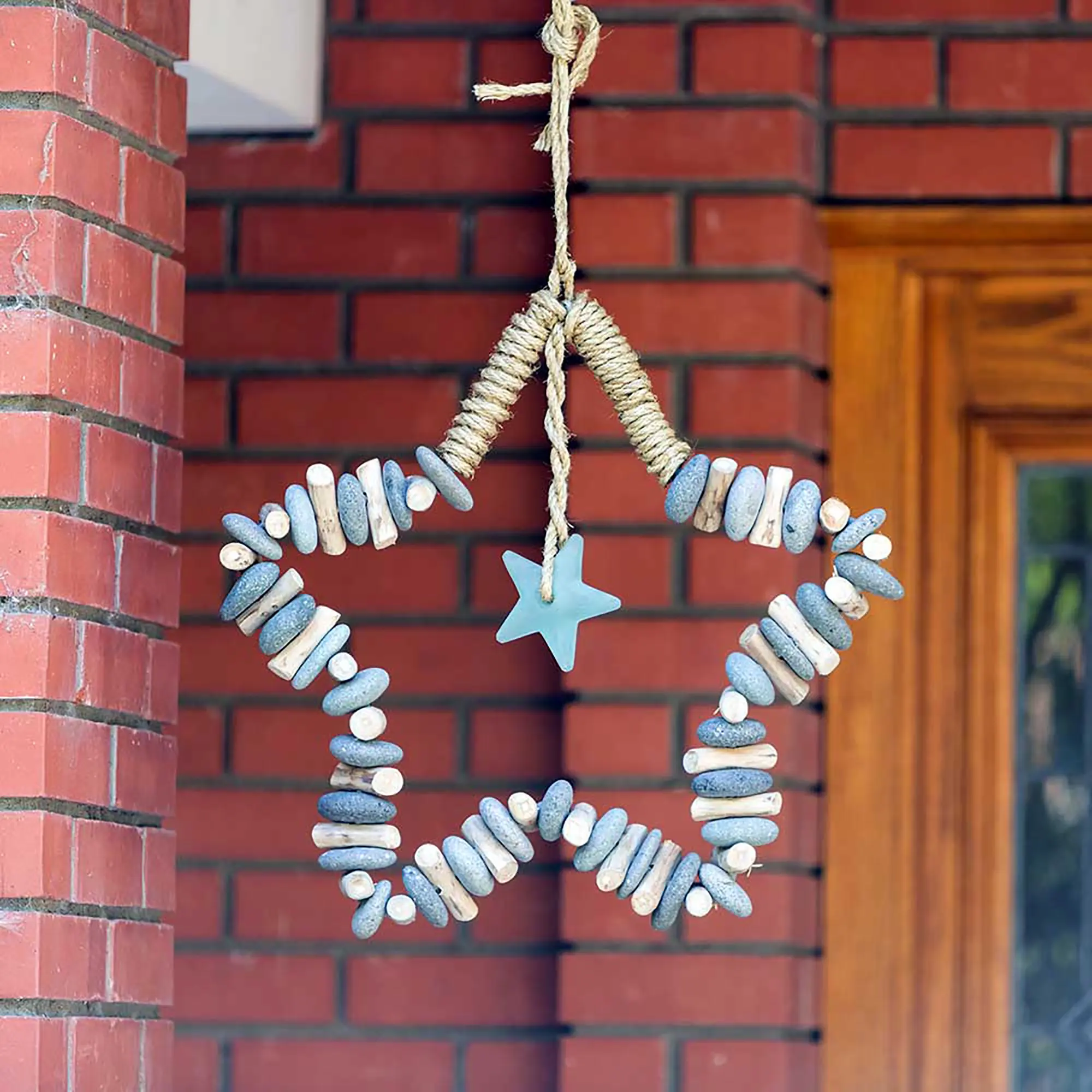 Driftwood & Stone Starry Night Hanging Wreath
