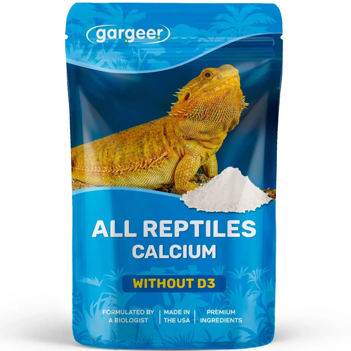 Gargeer All Reptiles Calcium Powder (Without D3)