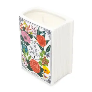 Book Shaped Candle, The Secret Garden (Jasmine and Cedar Wood)
