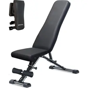 Upgraded Adjustable Weight Bench, Bench Press Full  Workout, Quick Fold Space Saving, Workout Bench for  Gym Strength