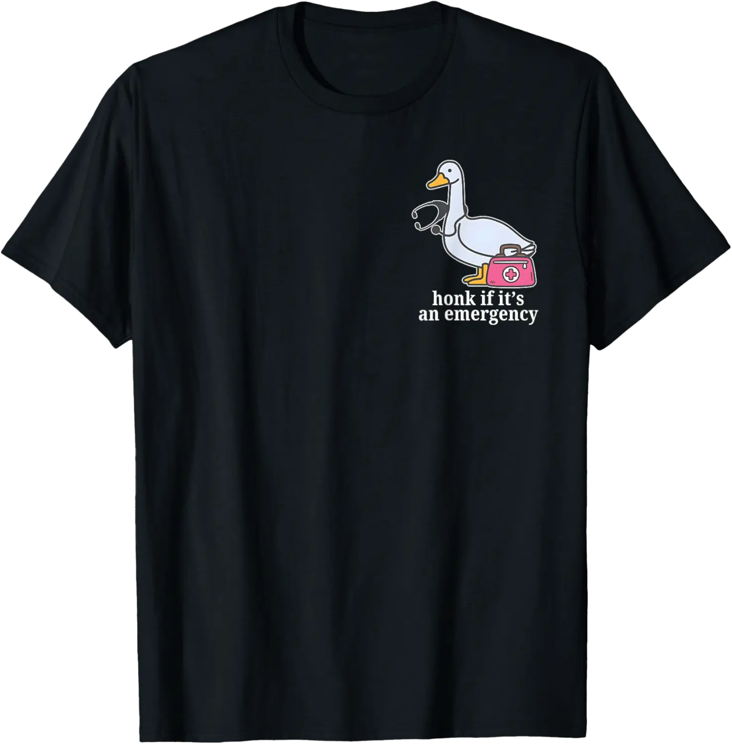 Registered Goose Nurse, Honk If It's An Emergency T-Shirt - Parisbus Shop 78B0F42R8BHX