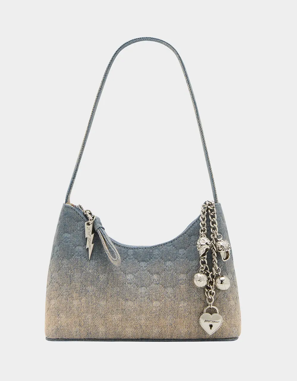 HEADLINER DEBOSS SHOULDER BAG DENIM