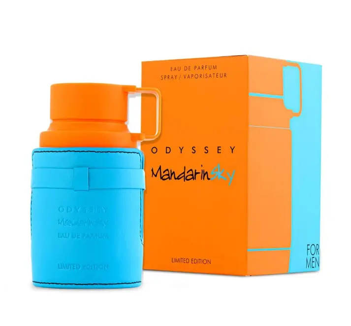 Armaf Odyssey Mandarin Sky Limited Edition Eau de Parfum Spray for Men, 100 ml / 3.4 fl oz – Long Lasting Citrus Fragrance
