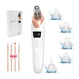 Gentle Cleaning-Blackhead Remover Pore Vacuum,Facial Pore Cleaner-5 Suction Power,5 Probes,USB Rechargeable Blackhead Vacuum Kit Electric Acne Extractor Tool for Adult