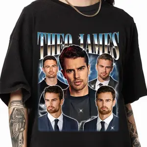 Theo James Bootleg Vintage T-Shirt Retro Homage Rap Tee Unisex Streetwear