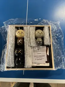 Kaws HOLIDAY JAPAN Limited Wood Kokeshi Doll Set (set Of 3)