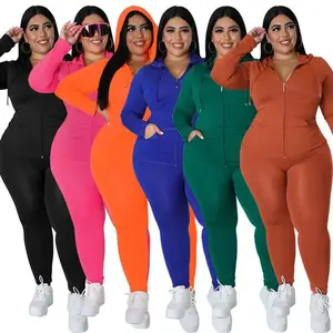 Women's Fall New Solid Color Hooded Set | Stylish Long Sleeve Hoodie + Matching Casual Pants | Daily Leisure & Outdoor Outfit Clothes Fabric Knitting Orange Womenswear Polyester Suit Skirt Style Gamis Black Brown