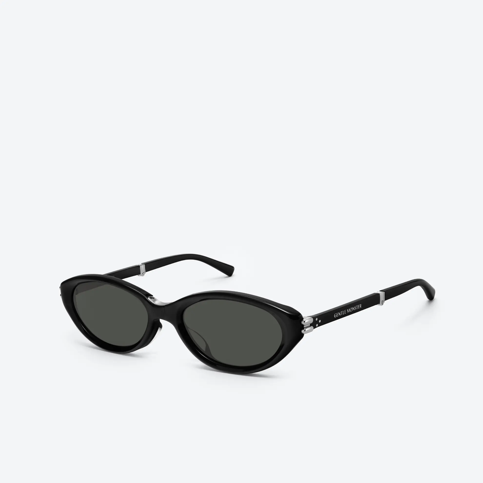 GENTLE MONSTER Zest 01 Black Frame Black Lenses Oval Shape