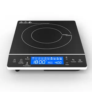 WBVV 1800W Portable Induction Cooktop – Perfect for Campers, Dorms | Touch Panel, Durable | Induction Cookware Only Household Appliances Multifunction