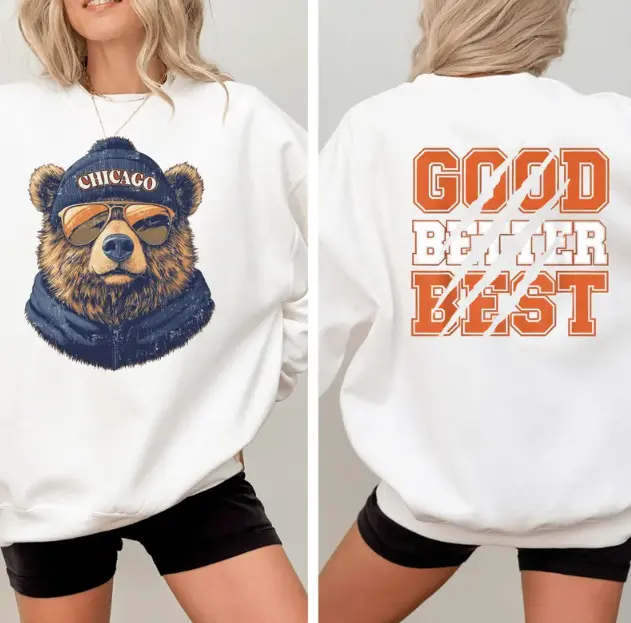 Chicago Football Sweatshirt, Chicago Sweater, Chicago Crewneck, Chicago Sweatshirt Unisex