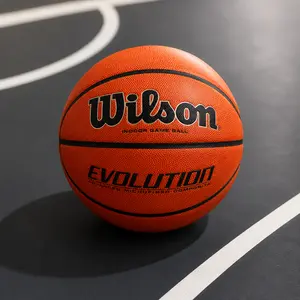 Limited Stock Available | Wilson Evolution Basketball | Official Indoor Game Ball  Black | Easy Pro Grip & Control, Size 29.5"
