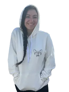 DOG MOM SPECIFIC DOG BREED DOG MOM HOODIE SILHOUETTE OUTLINE Womenswear Boxer Golden Pug Comfort Women Sweaters Tops