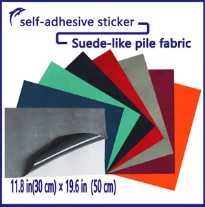 11.8"x19.6" (30x50cm) Self-Adhesive Microfiber Suede Fabric Repair Patch - Multi-Color Faux Suede for Car Interior, Furniture Upholstery, Decoration DIY