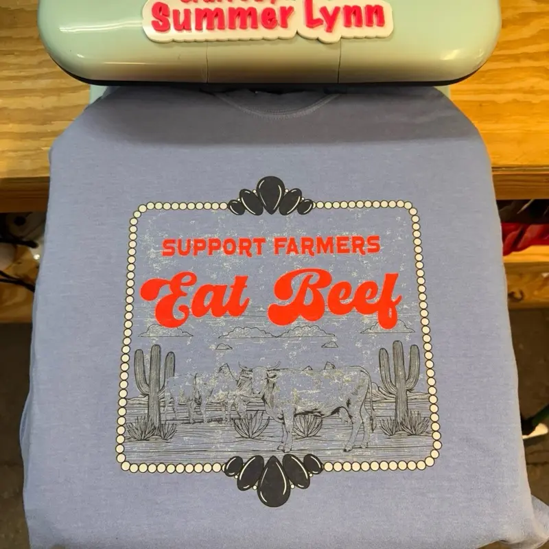 Support farmers eat beef comfort colors Tshirt
