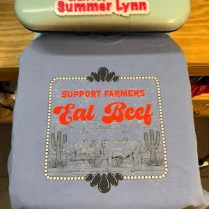 Support farmers eat beef comfort colors Tshirt