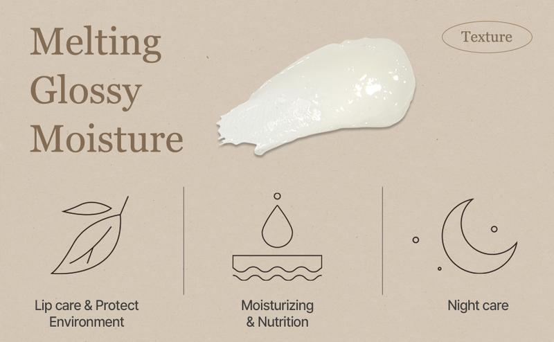 [mixsoon Official Shop] Vegan Melting Lip Balm (Clear) 0.14 oz / 4.1g - Nourishing Lip Balm Stick for Dry Cracked Lips, Korean Skin Care