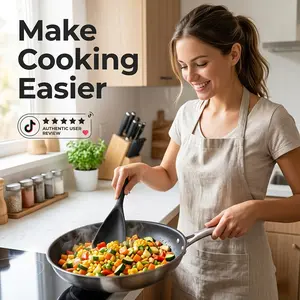 2PCS Silicone Spoon Spatula Set, Heat Resistant Nonstick Cooking Utensils, One-Piece Flexible Kitchen Tool for Mixing, Scraping & Serving