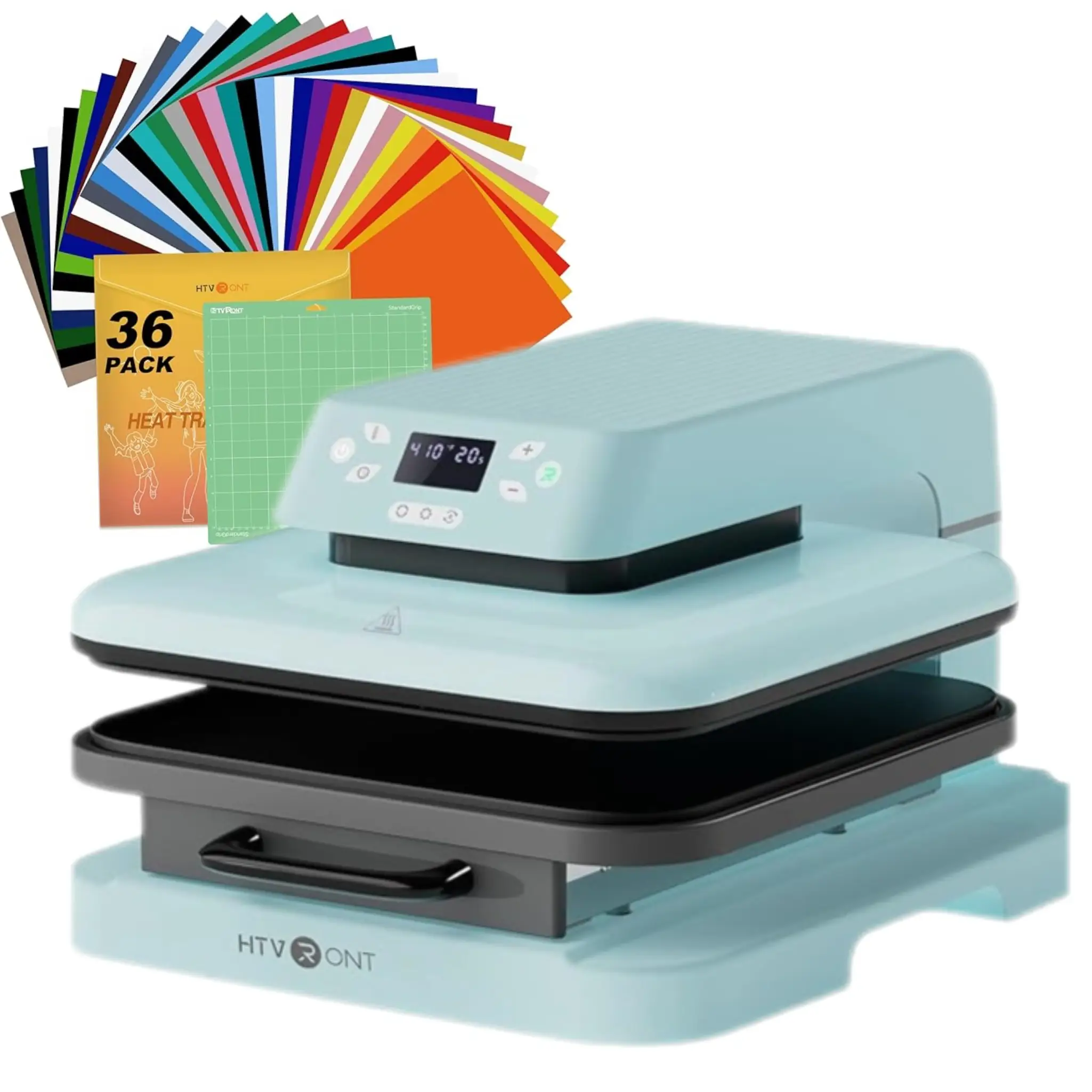 HTVRONT Automatic Heat Press Machine - 15"x15" Smart Heat Press Machine for T-Shirts - Heat Up Fast & Distribute Heat Evenly, Intelligent Tshirt Press