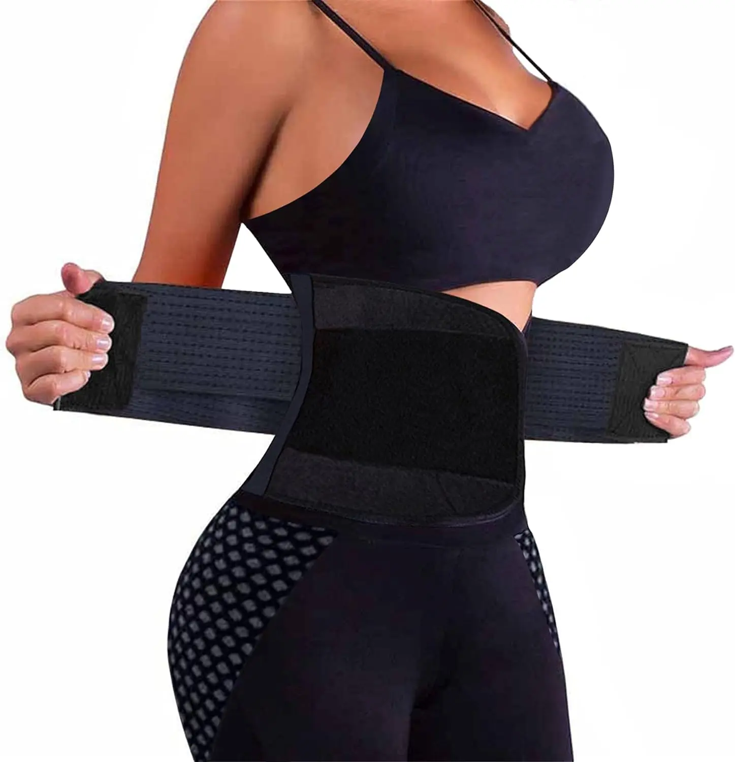 Waist Trainer Belt for Women - Waist Cincher Trimmer - Slimming Body Shaper Belt - Sport Girdle Belt (UP Graded)