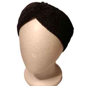 Black Crochet Headband - Soft & Stylish Accessory for Everyday Wear