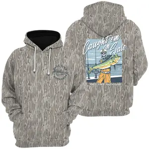 Pull Time Outdoors Fishing Camo Shirt, Caught ’Em On Sale Offshore Fisherman Graphic Tee,Camo T-Shirt, Sweatshirt, Hoodie with Tree Print, Long Sleeve Outdoor Hunting Pullover Hooded