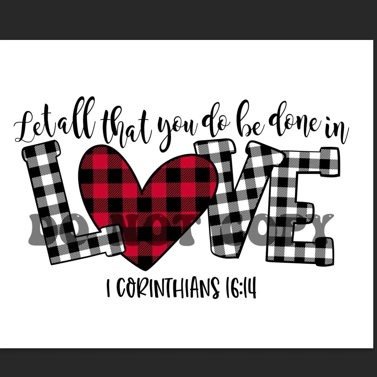 Love Sublimation Print