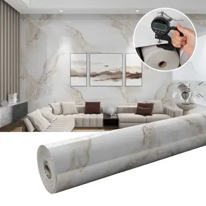 Marble Tile Wall Stickers, Self-Adhesive Waterproof Marble Pattern Wallpaper, Anti-Static Xpe Material, Easy Home Installation, Peel And Stick Wallpaper Designs, Suitable for Kitchen & Bathroom
