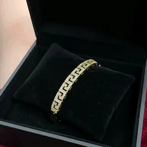 14k Laminated Zirconia Bracelet, Durable Against Water, Chlorine and Sweat