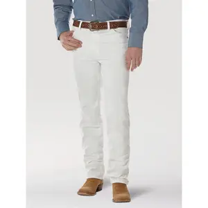 Wrangler Mens Cowboy Cut Slim Fit Jean - White