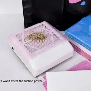 100 Pcs Disposable Nail Art Vacuum Collection Sheets, Non-Woven Filter Paper, Ideal for Efficient Dust Removal, Must-Have for Professional Nail Artists, Manicure