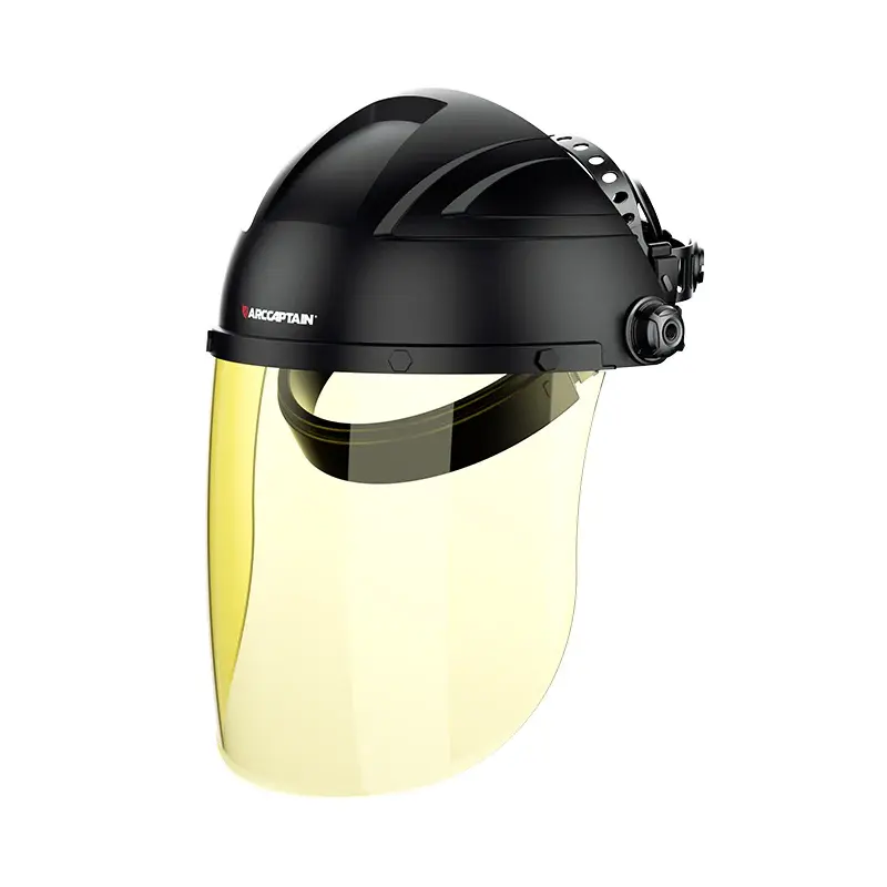 ARCCAPTAIN ANSI Z87.1 Certified Anti-Fog Panoramic Full Face Shield, Polycarbonate Impact-Protection Mask with Adjustable Ratcheting Headgear for Grinding/Cutting, Tool Upgrade Gift for Men