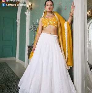 Yellow Haldi lehenga Traditional