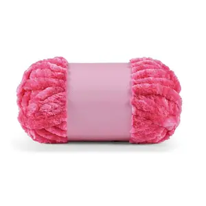 Knit Textured Luxe Velour Super Bulky Yarn - XL 4-Pack, Knitting Gauge Included, Machine Washable, Ideal for Scarf Making