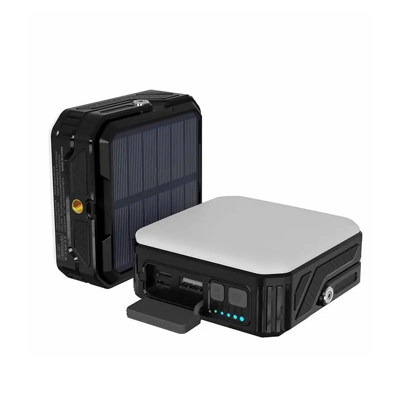 Portable Compact Durable Solar-Powered Power Bank with Long Battery Life, Emergency Hanging Bracket, Camping Tent Light for Devices Charging