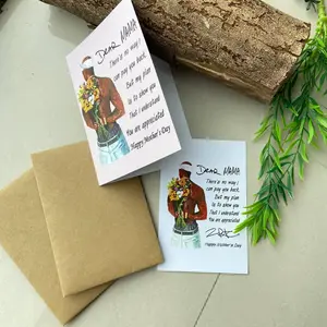 Happy Mother's Day Dear Mama Tupac Greeting Cards There's No Way I Can Pay You Back Cards - 2Pac Quotes Thanks Card Cotton Relaxed Fit Vintage Rapper Sweater
