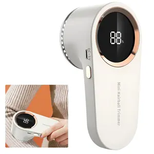 Fabric Shaver, Rechargeable Lint Remover, Sweater Defuzzer, Intelligent Digital Display Lints Shaver, Fuzz Pilling Fluff Remover for Clothes