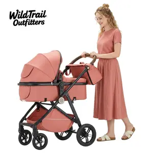 4-wheel Travel Toddler Stroller,Baby Stroller,Storage Basket,5-Point Harness,All In One Convertible Baby Stroller Without LatchBase -Toddler Stroller With Reversible Stroller Seat ;compact stroller carrinho de bebe affordable strollerc#Summervibes