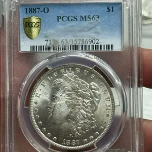 1887-O Morgan Silver Dollar, PCGS Certified MS63 Grade Collectible Coin