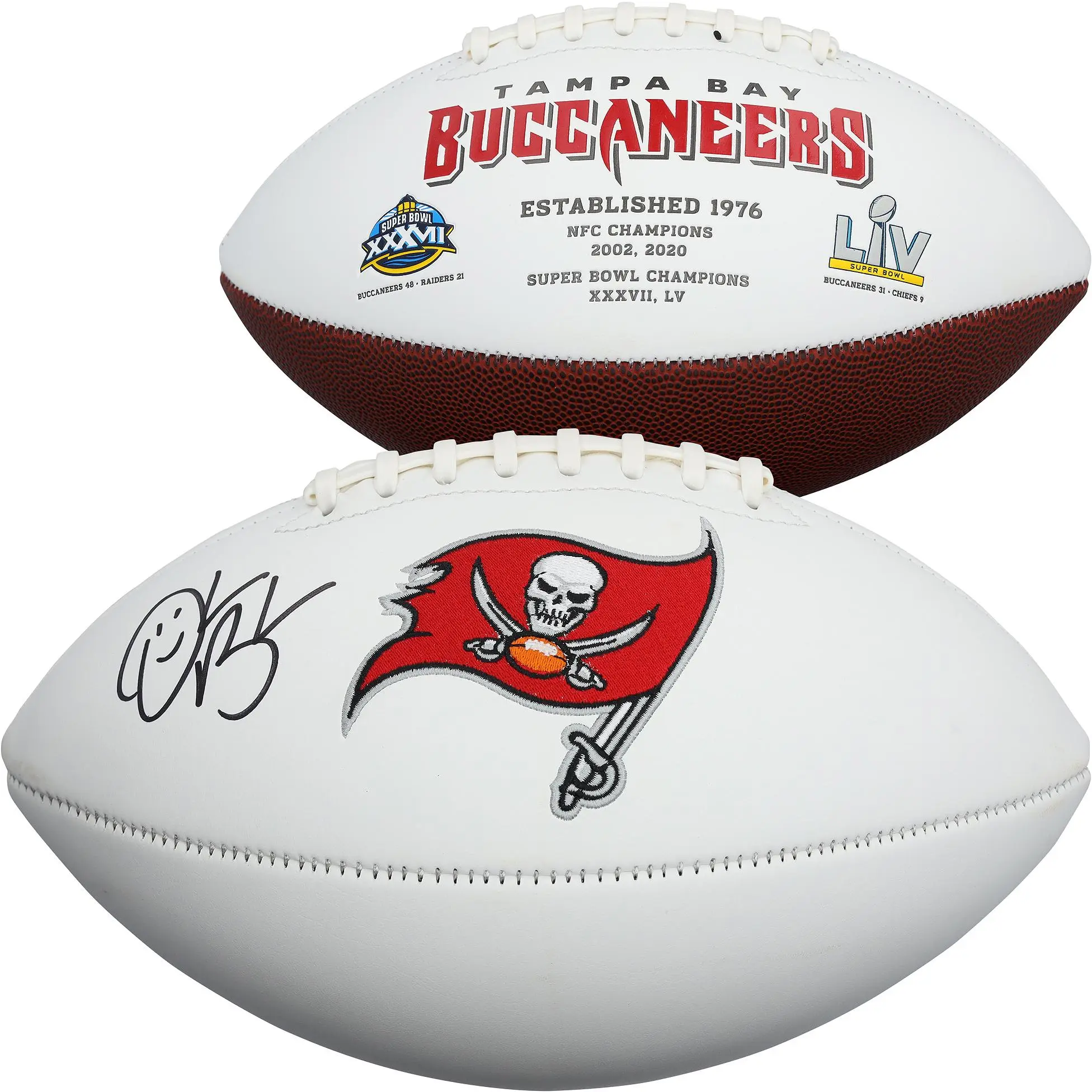 Derrick Brooks Tampa Bay Buccaneers Autographed Wilson White Panel Football - Fanatics Authentic Certified