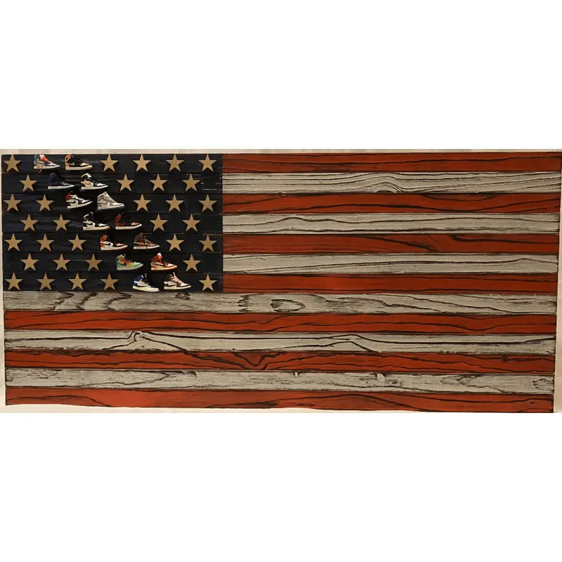 Custom Wood Art - American Flag