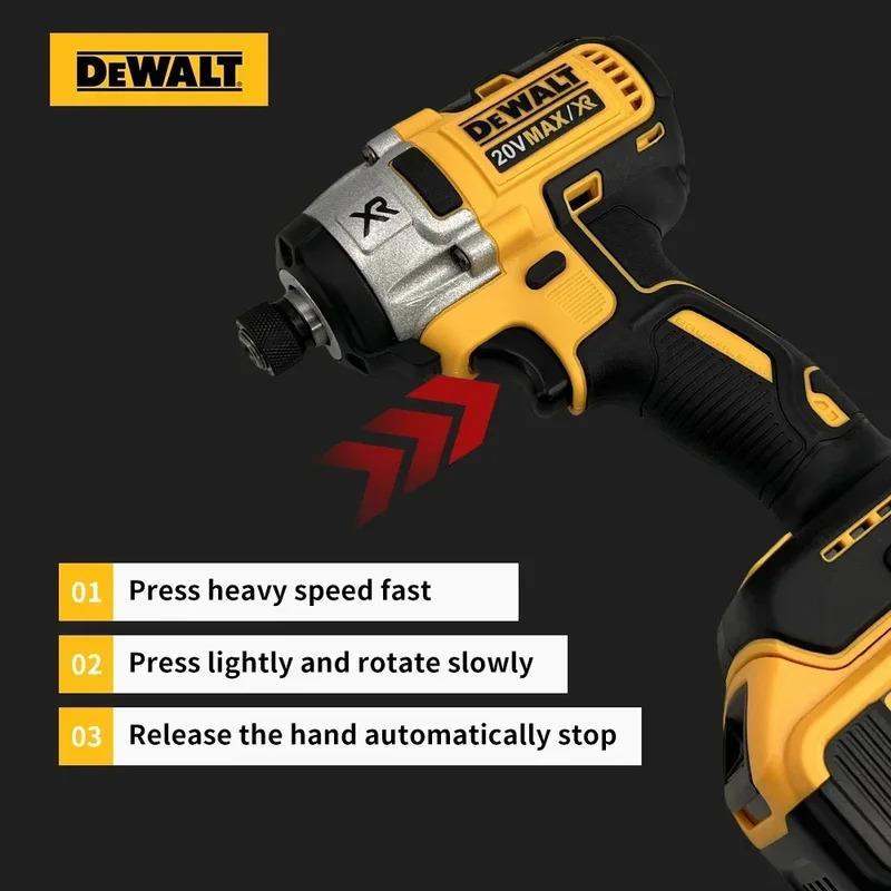 Dewalt DCD887 Electric Impact Driver Drill 3250RPM Speed Brushless motor 1/4 Power Tools Electric Screwdriver For 20V Battery
