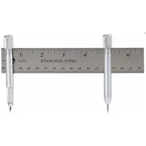 70036 Yardstick Compass Circle Maker, Lead & Pin Post for Large Circles and Arcs, Fits Standard Yardstick or Ruler, Drafting & Woodworking Layout Tool