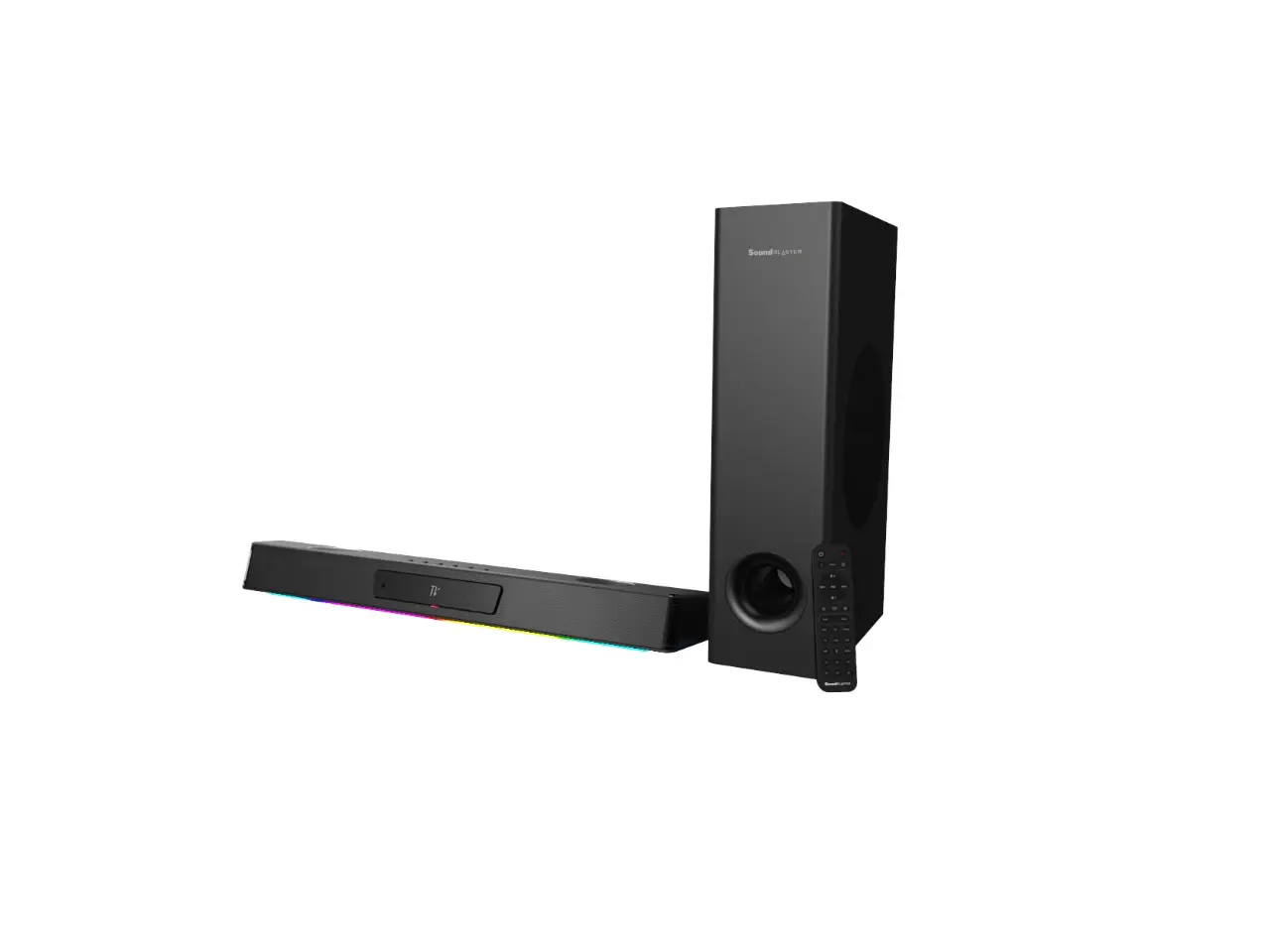 Creative Sound Blaster Katana V2X 5.1 Multi-Channel Gaming Soundbar with Compact Subwoofer, 180W Peak Power, ft Tri-Amplified 5-Driver Design, Super X-Fi Technology, and RGB Lighting