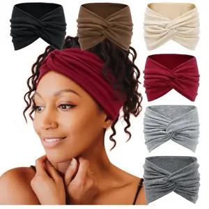 Boho Style Leopard & Paisley Print Hair Band, Girlfriend Gifts, Summer Outfits 2024 Non-slip Wide Elastic Hair Band, Knotted Headband, Fashion Hair Accessories for Women & Girls, Valentine's Day Gift, Hairstyles Ideas, Headbands Women, Bandana