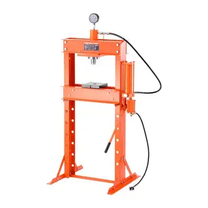 VEVOR Hydraulic Shop Press, 10 T H-Frame Shop Press with Press Plate H-shaped Base, Stable Garage Floor Adjustable Hydraulic Press with Relief Valve, Fit for Bending, Straightening StampingVEVOR Super Brand Day
