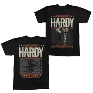 HARDY The Country Country Tour 2026 T-Shirt – Country Music Singer Concert Tour Tee, Vintage HARDY Graphic Shirt for Country Fans