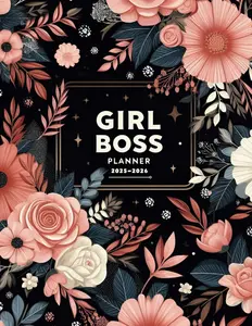 Girl Boss Planner 2025-2026: Monthly And Weekly Two Year Schedule Organizer 2025 -2026 with US Holidays Yearly Goals Habits Tracker and Notes