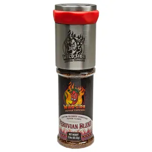 Chile Flake Grinder - Stainless Steel Blades - Screws Onto Wild Side Pepper Flake - Seasoning Bottles